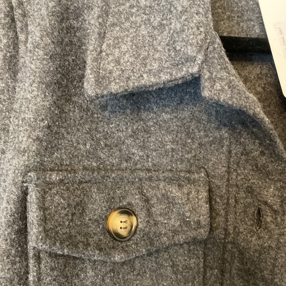 Cropped Grey Shacket - Size Small - Picture 6 of 7